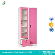 pink one drawer design steel baby kids wardrobe india